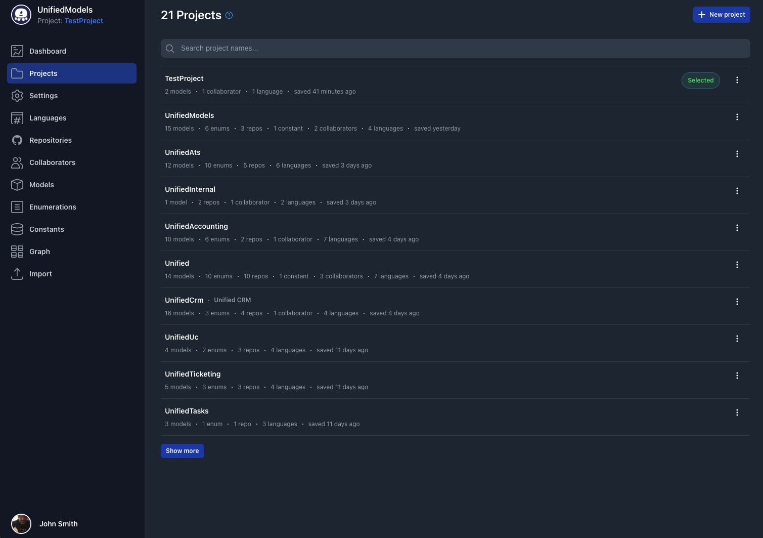 Unified Data Modeling